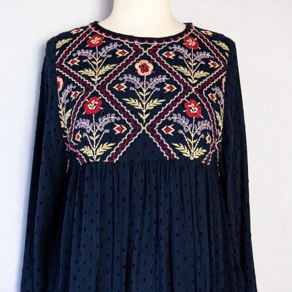 Zara Boho Embroidered Dress - Picture 3 of 8